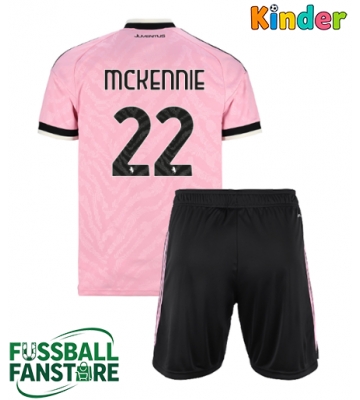 Juventus Weston McKennie #22 Replik Auswärtstrikot Kinder 2026-27 Kurzarm (+ Kurze Hosen)